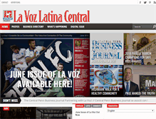 Tablet Screenshot of lavozlatinacentral.com